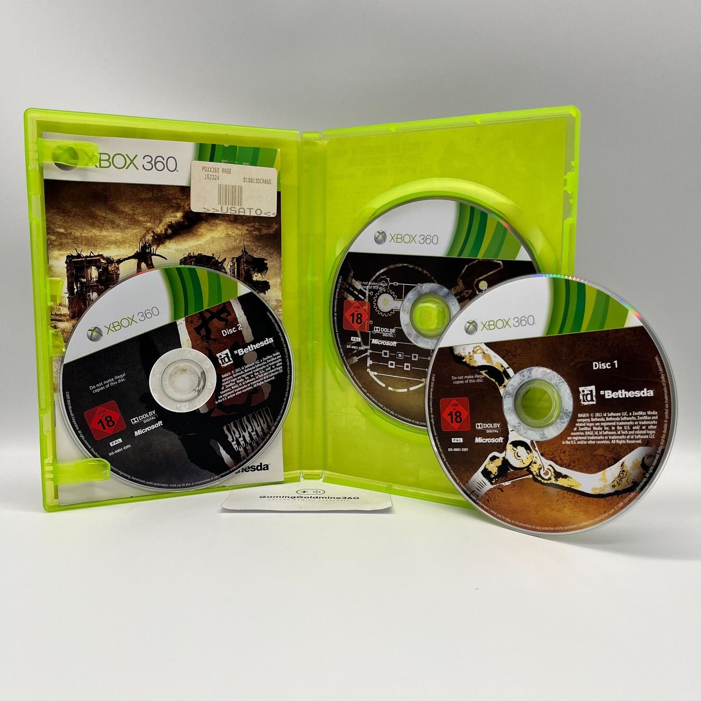 RAGE Anarchy Edition Xbox 360 Italiano Completo con Manuale Bethesda Microsoft