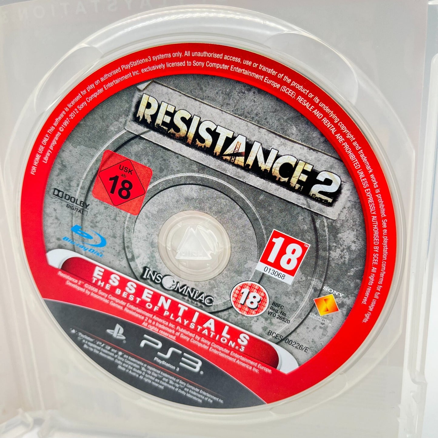Resistance 2 PS3 Italiano PAL Insomniac Sony PlayStation 3 OTTIMO Videogioco TOP