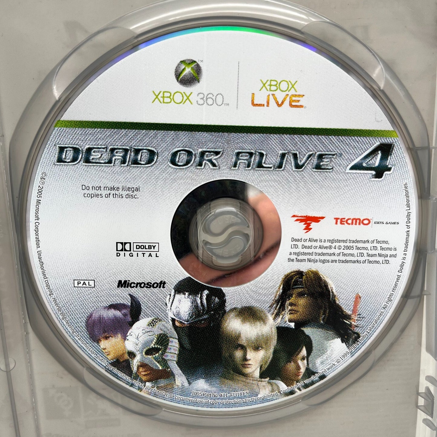 Dead or Alive 4 Xbox 360 Italiano PAL senza manuale Tecmo Microsoft OTTIME CONDI