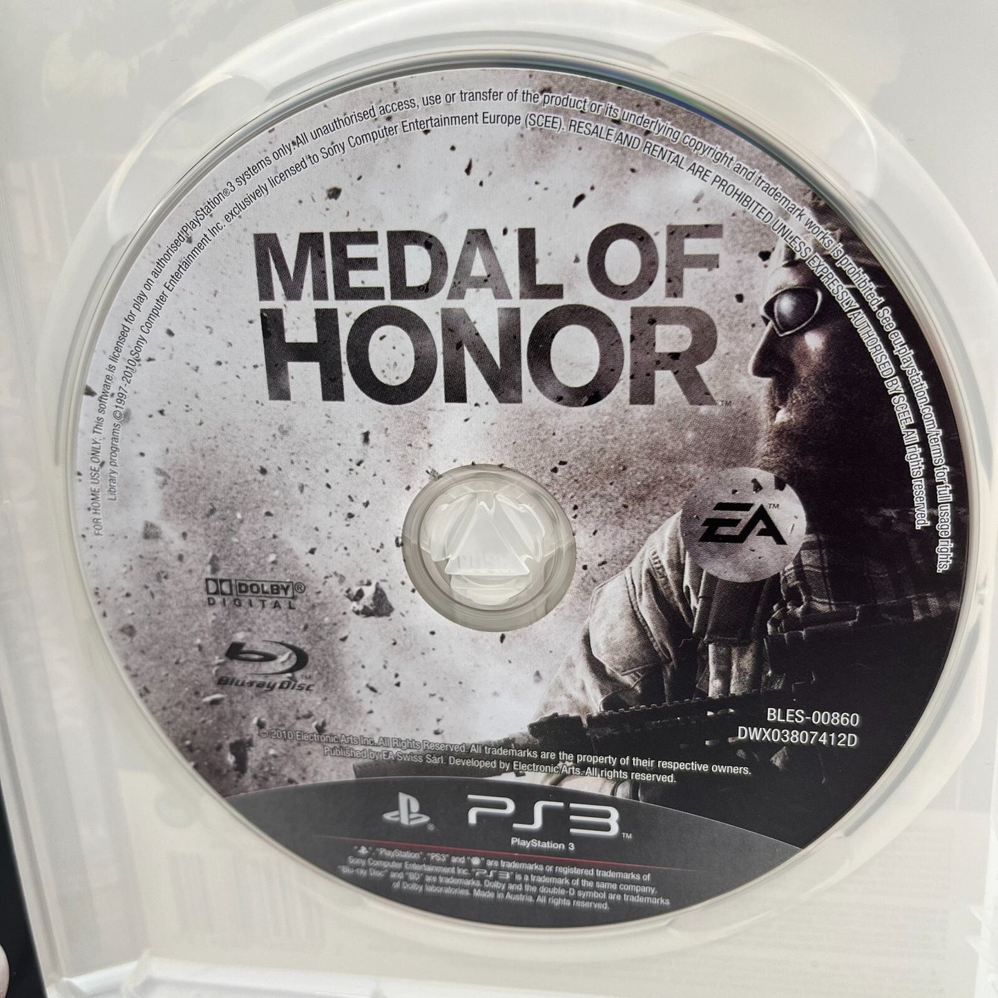 Medal of Honor PS3 Italiano Completo PAL Dice EA Sony PlayStation 3 COME NUOVO