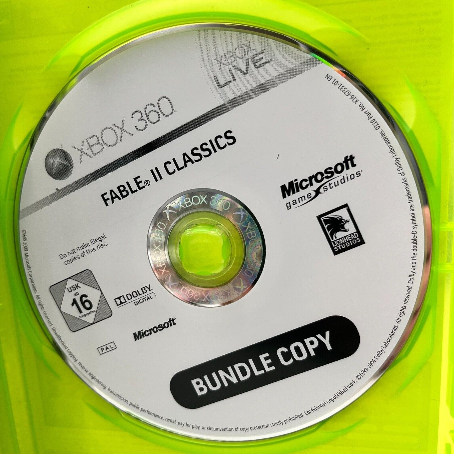 Fable II 2 + Halo Wars XBOX 360 Italiano Completi con Manuali Gioco Microsoft