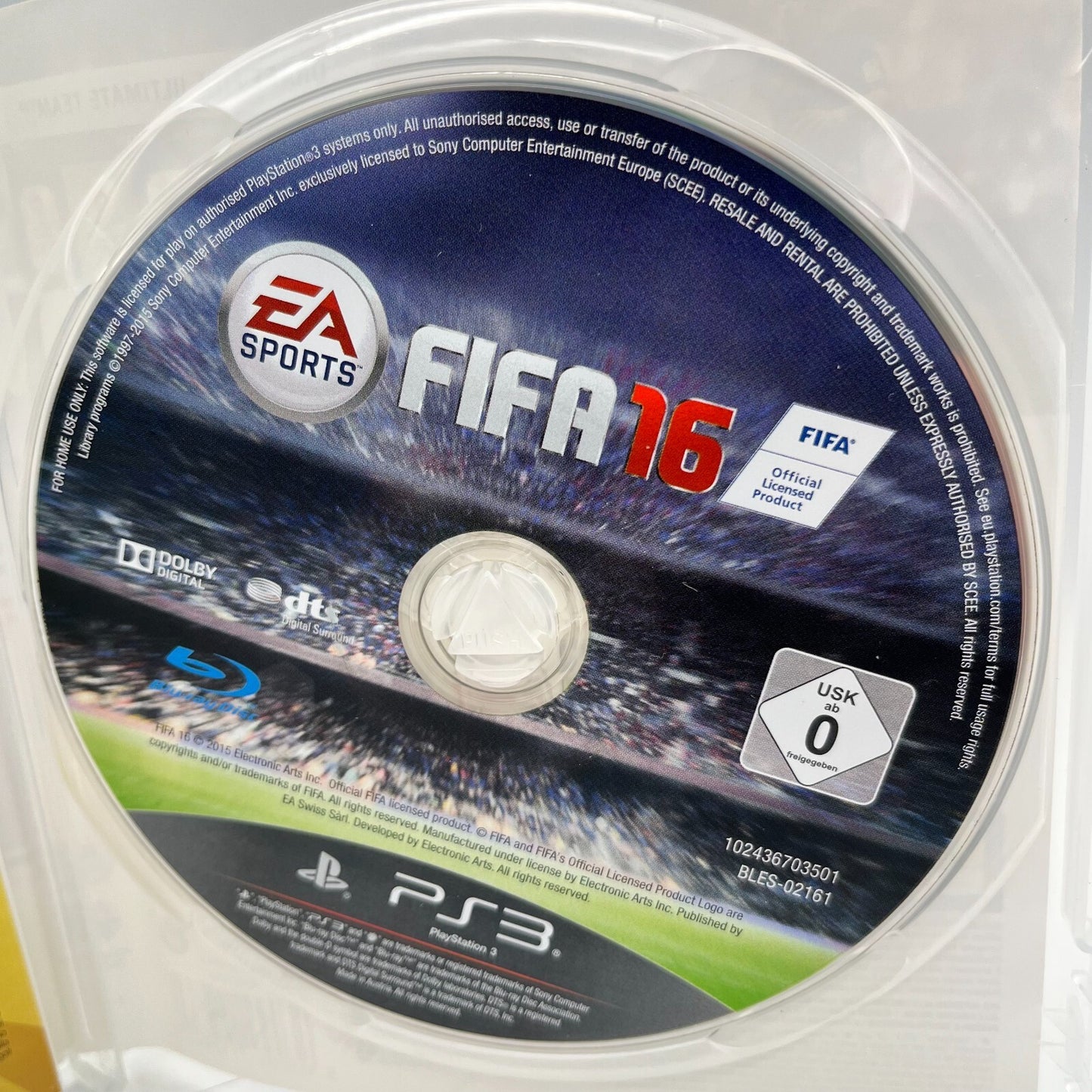 FIFA 16 PS3 Italiano Completo con Manuale PAL EA Sports Sony PlayStation 3 OTTIM