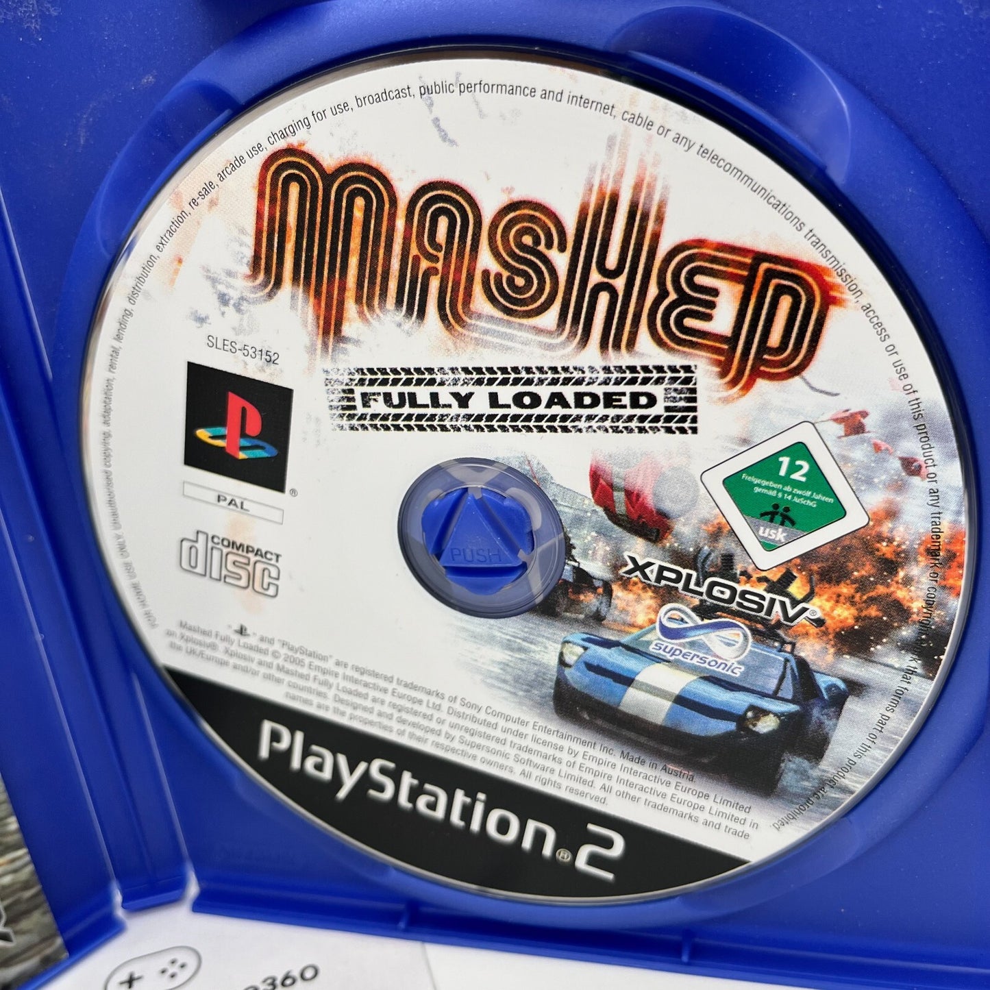 MASHED Fully Loaded PS2 Italiano Completo Xplosiv Sony PlayStation 2 COME NUOVO