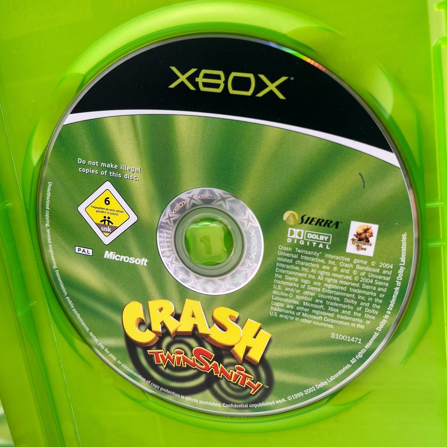 Crash Twinsanity XBOX Italiano Completo Manuale PAL Sierra Microsoft COME NUOVO