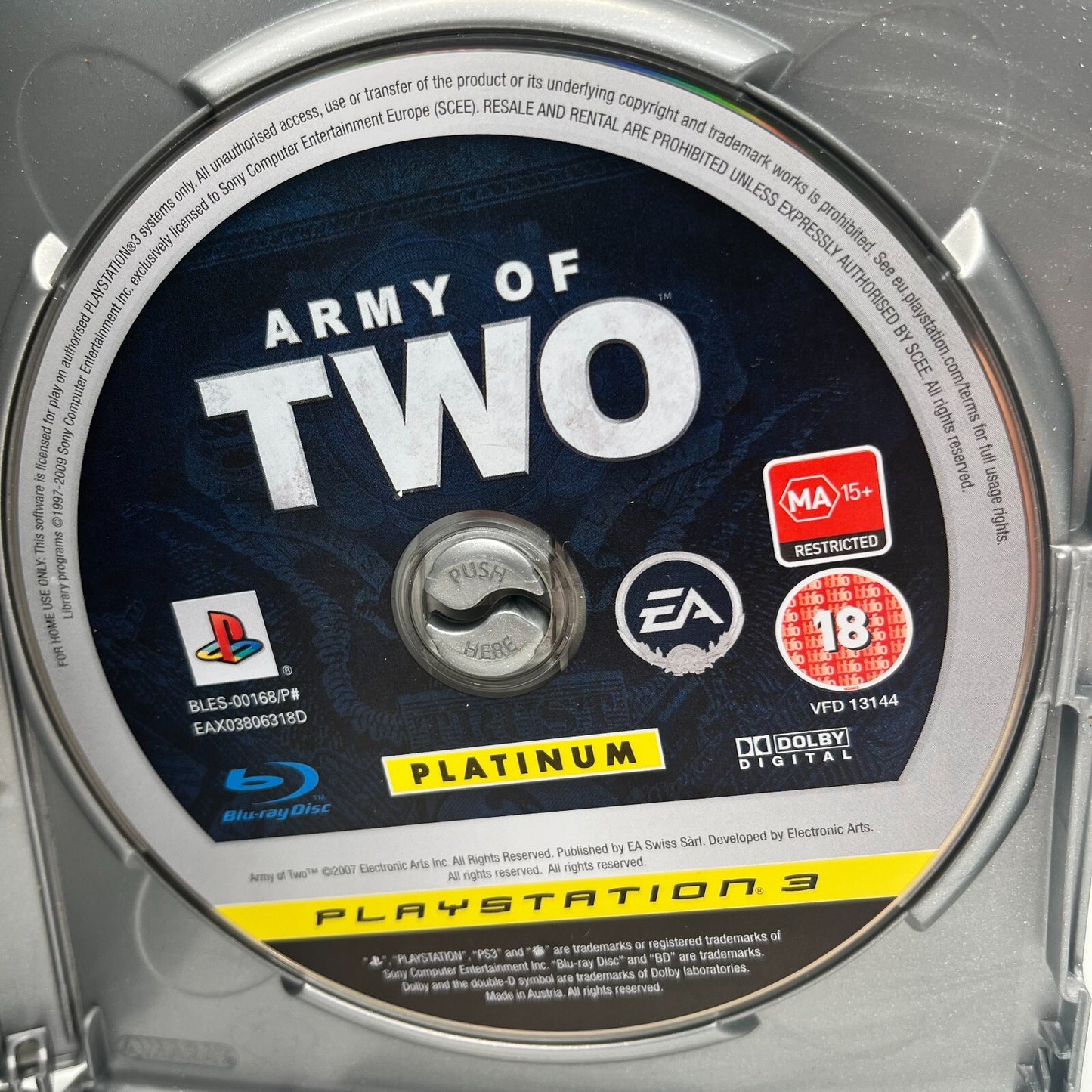 Army of Two PS3 Italiano PAL EA Sony PlayStation 3 Platinum OTTIME CONDIZIONI