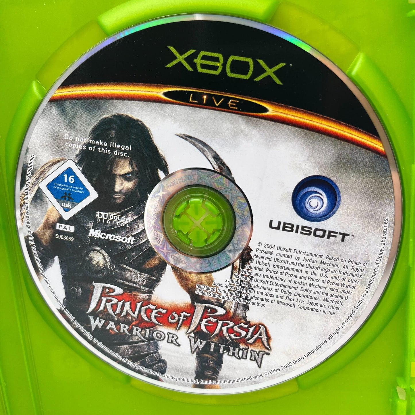 Prince Of Persia Spirito Guerriero XBOX Classic Italiano Completo PAL Microsoft