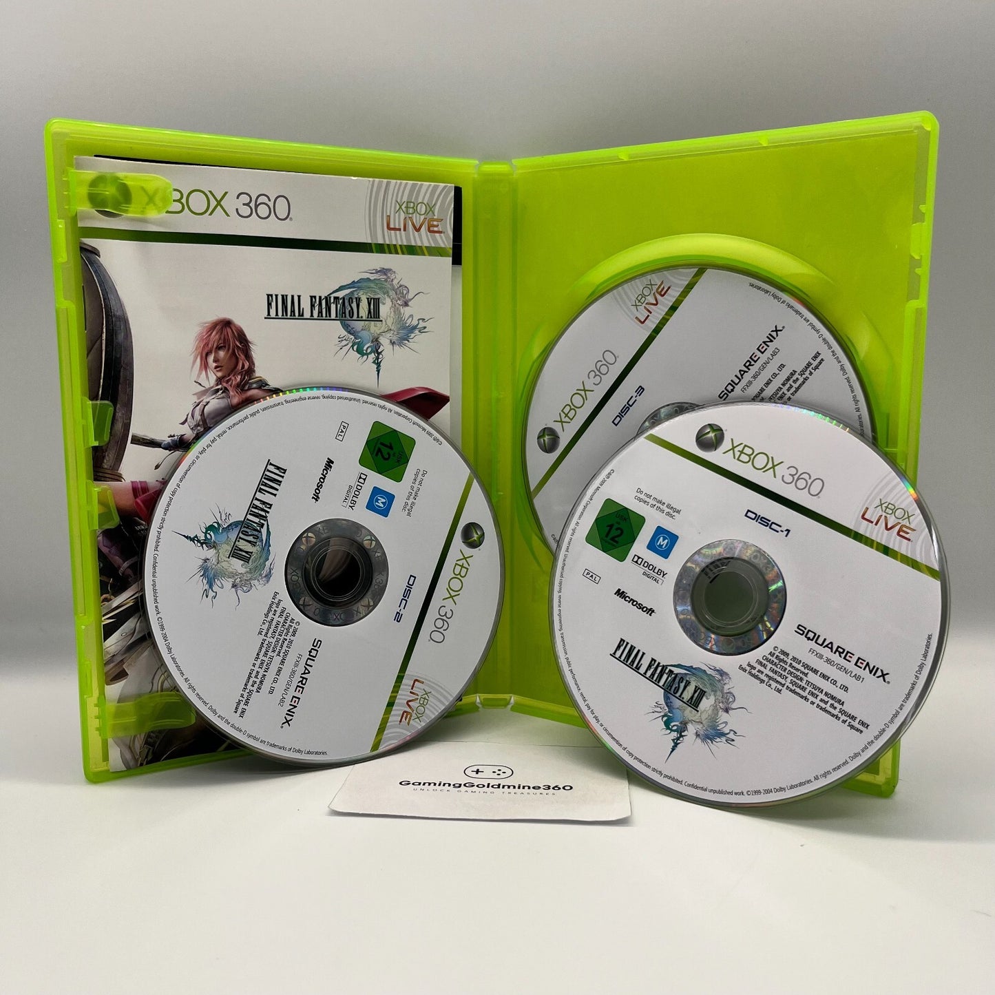 FINAL FANTASY 13 XIII Xbox 360 Italiano Completo Manuale Microsoft COME NUOVO