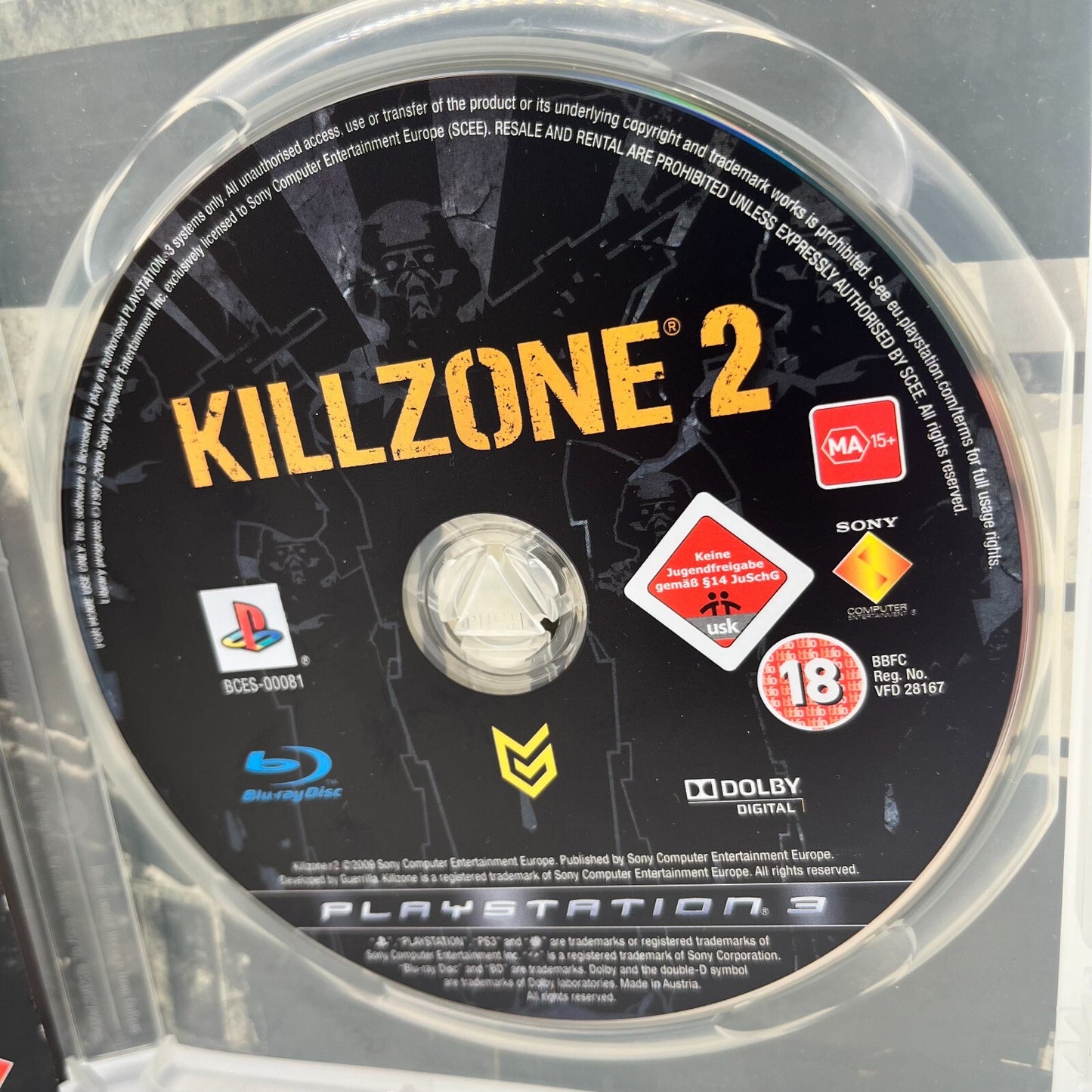 KillZone 2 PS3 Italiano Completo con Manuale PAL Sony Playstation 3 COME NUOVO