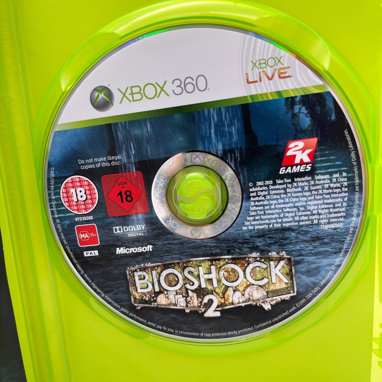 BioShock 1 + 2 Xbox 360 PAL Completi con Manuali 2K Microsoft COME NUOVI
