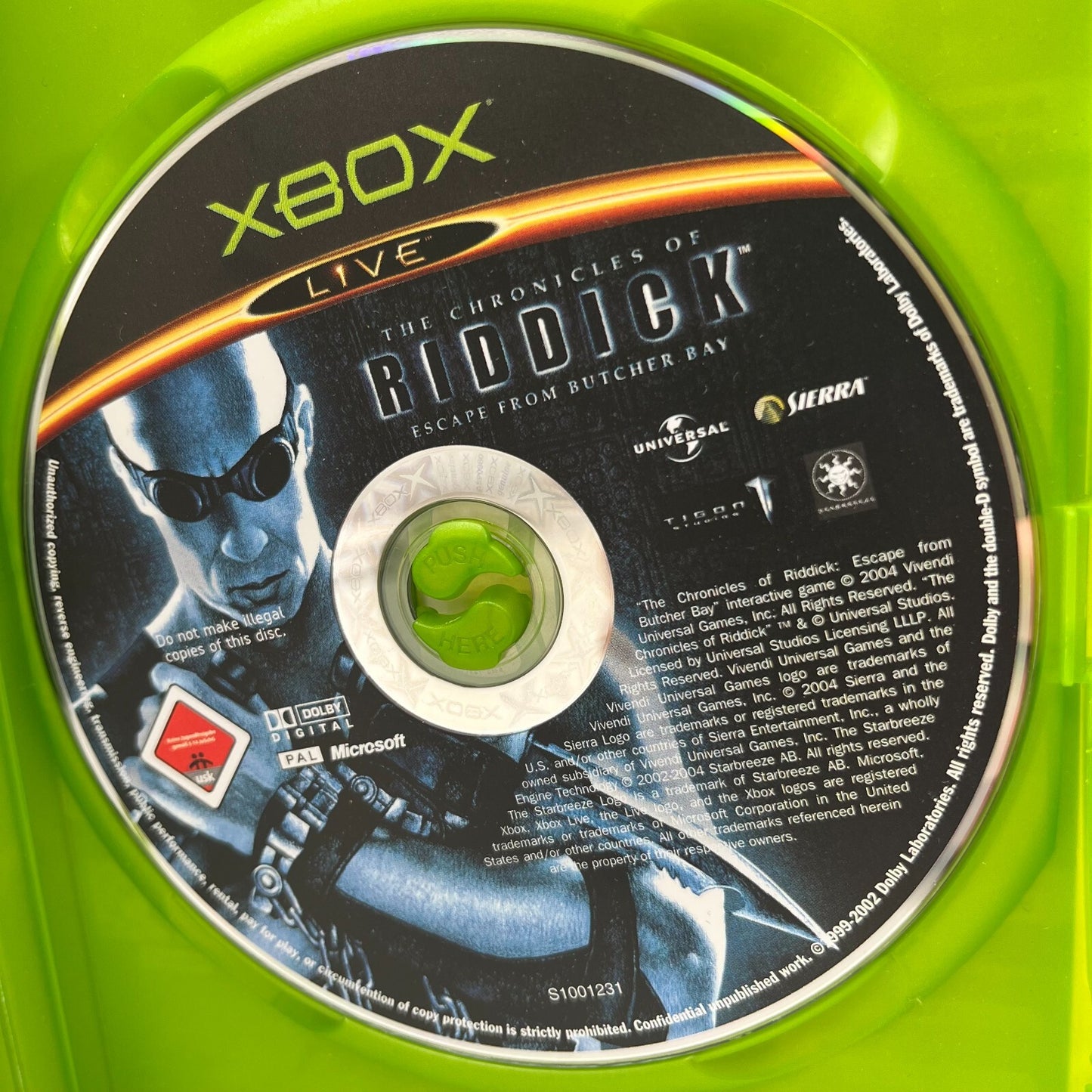 The Chronicles of Riddick: Escape from Butcher Bay XBOX Italiano Completo Sierra