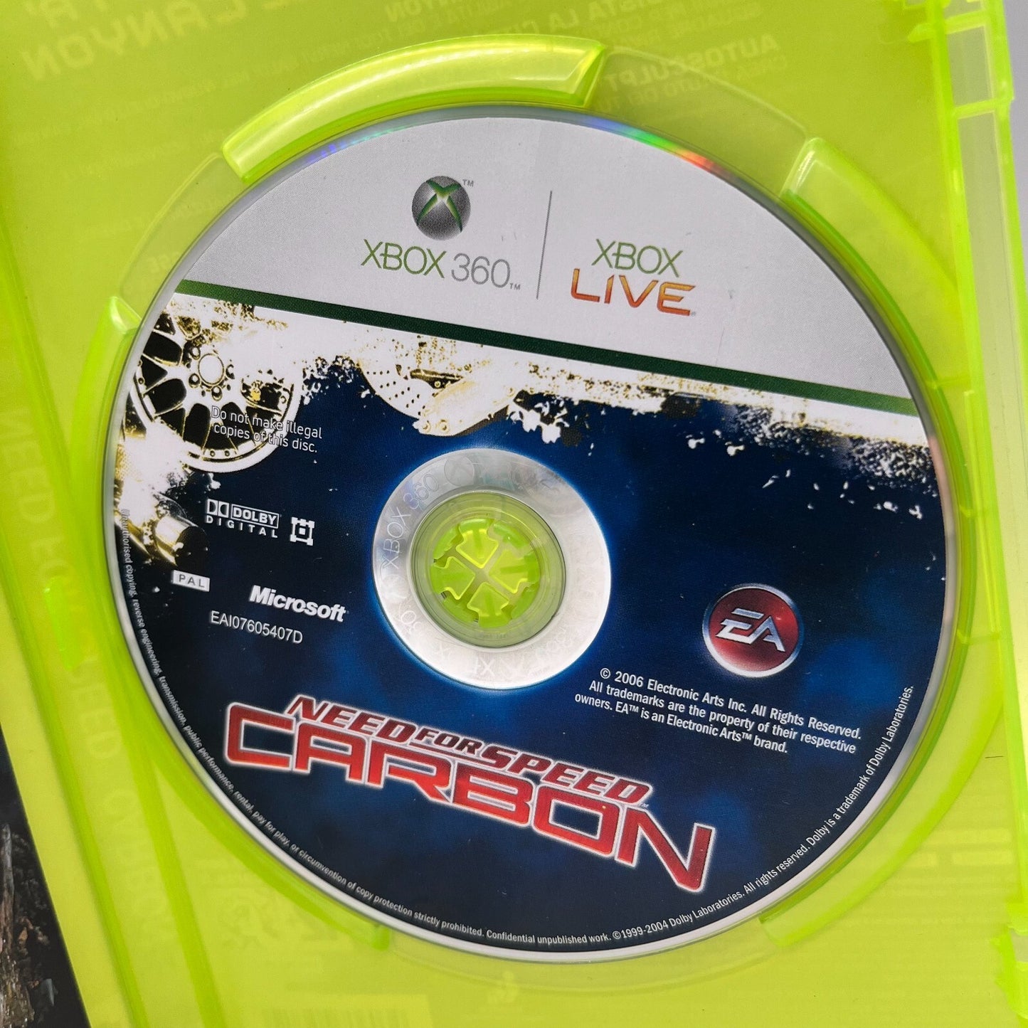 Need for Speed CARBON Xbox 360 Italiano Completo con Manuale PAL EA Microsoft