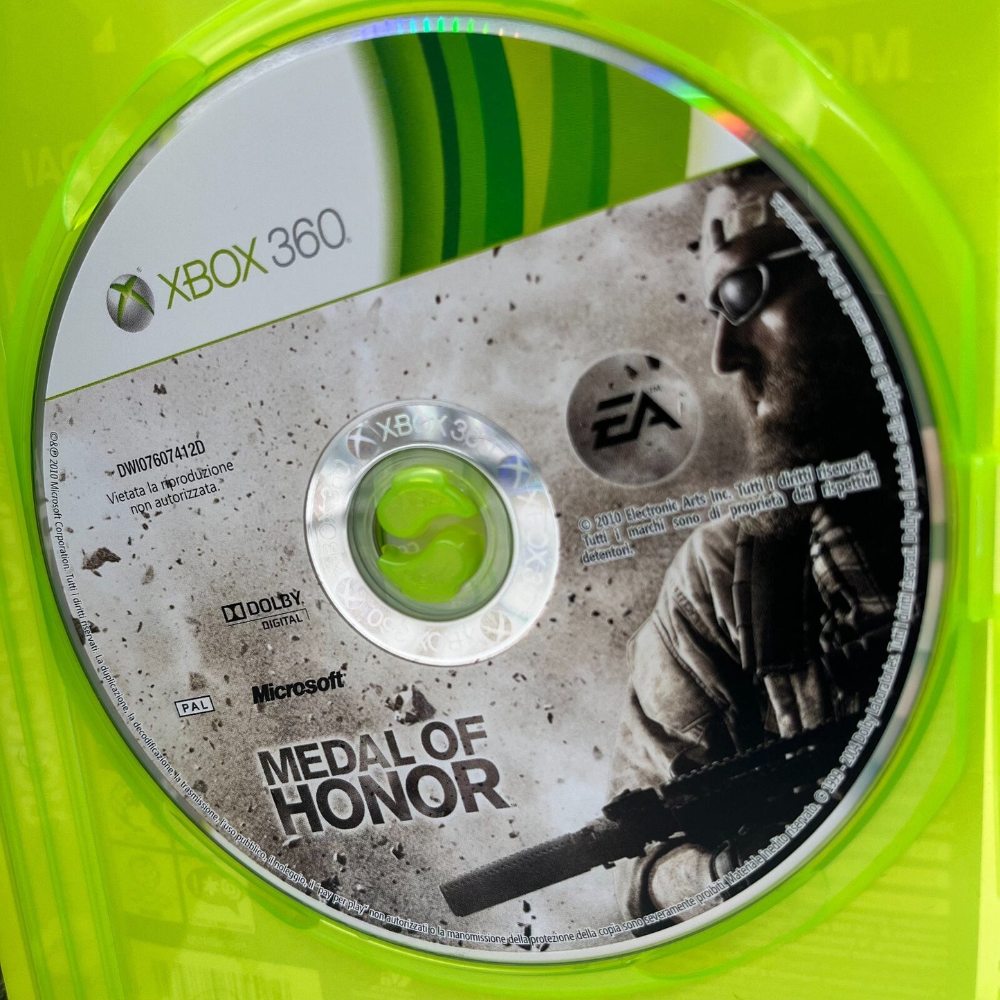Medal Of Honor Xbox 360 Italiano Completo Manuale Dice EA Microsoft COME NUOVO