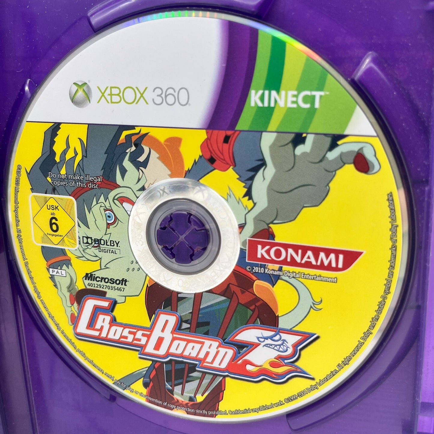 CrossBoard 7 Xbox 360 Kinect Italiano Completo con Manuale PAL Konami Microsoft