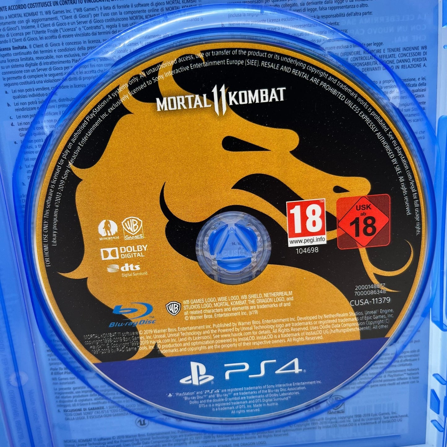 Mortal Kombat 11 PS4 Italiano Completo Warner Bros Sony PlayStation 4 OTTIMO