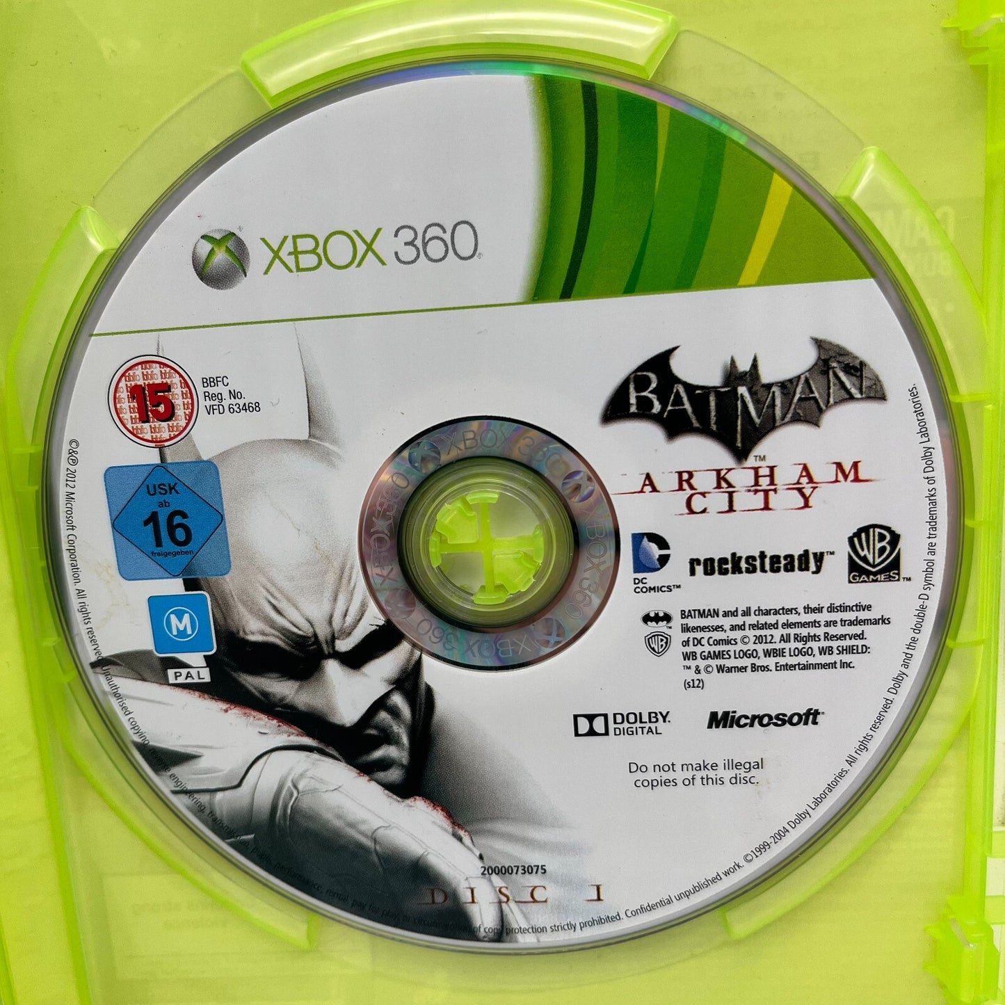 BATMAN Arkham City Game of the Year Edition Xbox 360 Completo con Manuale PAL