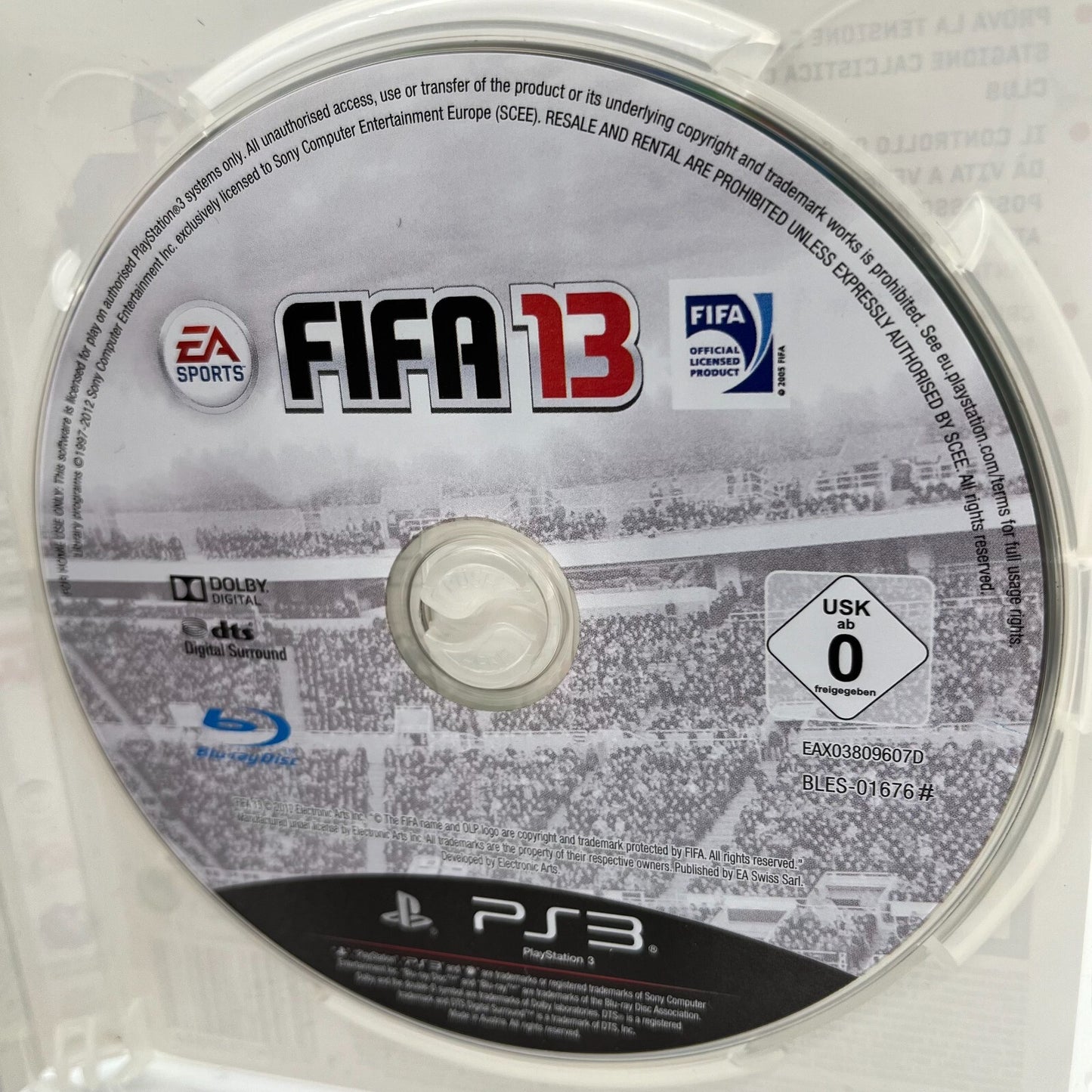 FIFA 13 PS3 Italiano Completo con Manuale PAL EA Sports Sony PlayStation 3 OTTIM