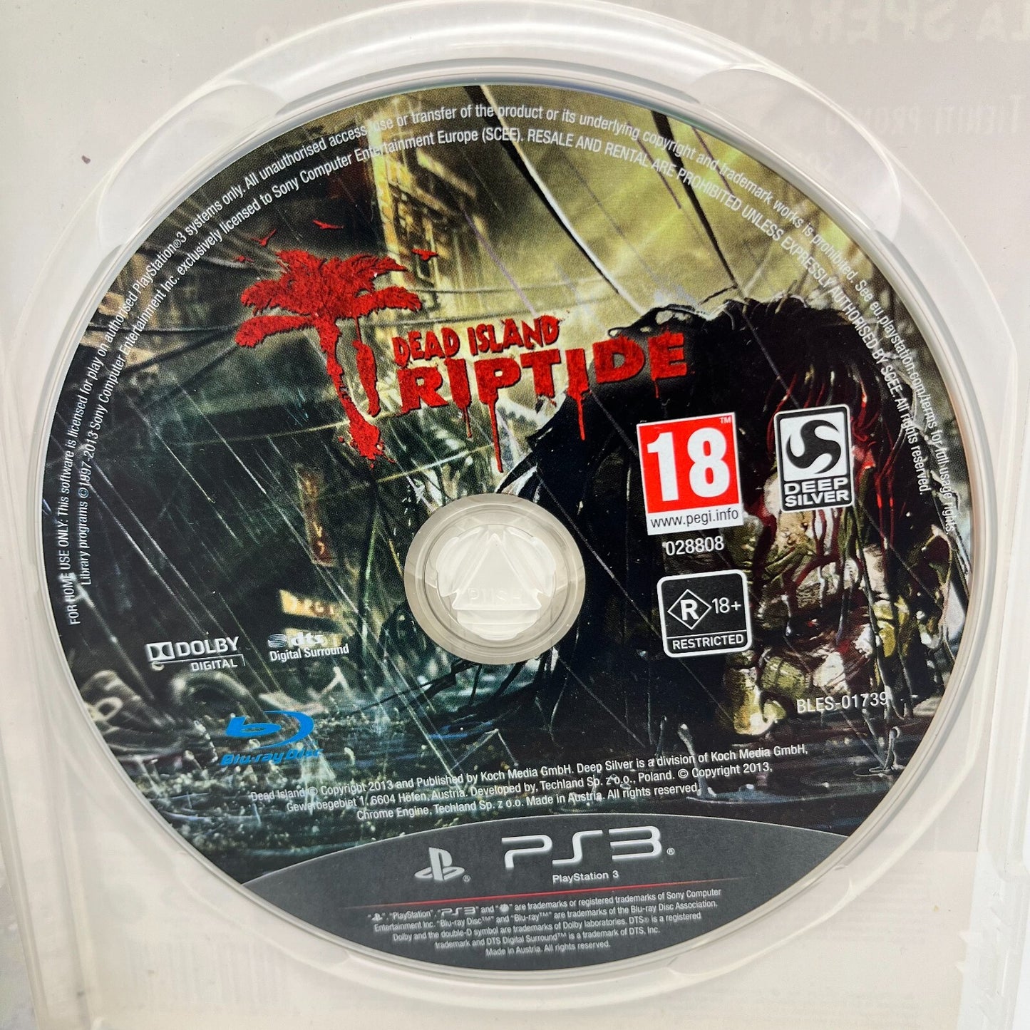 Dead Island Riptide PS3 Italiano Completo PAL DeepSilver Sony PlayStation 3