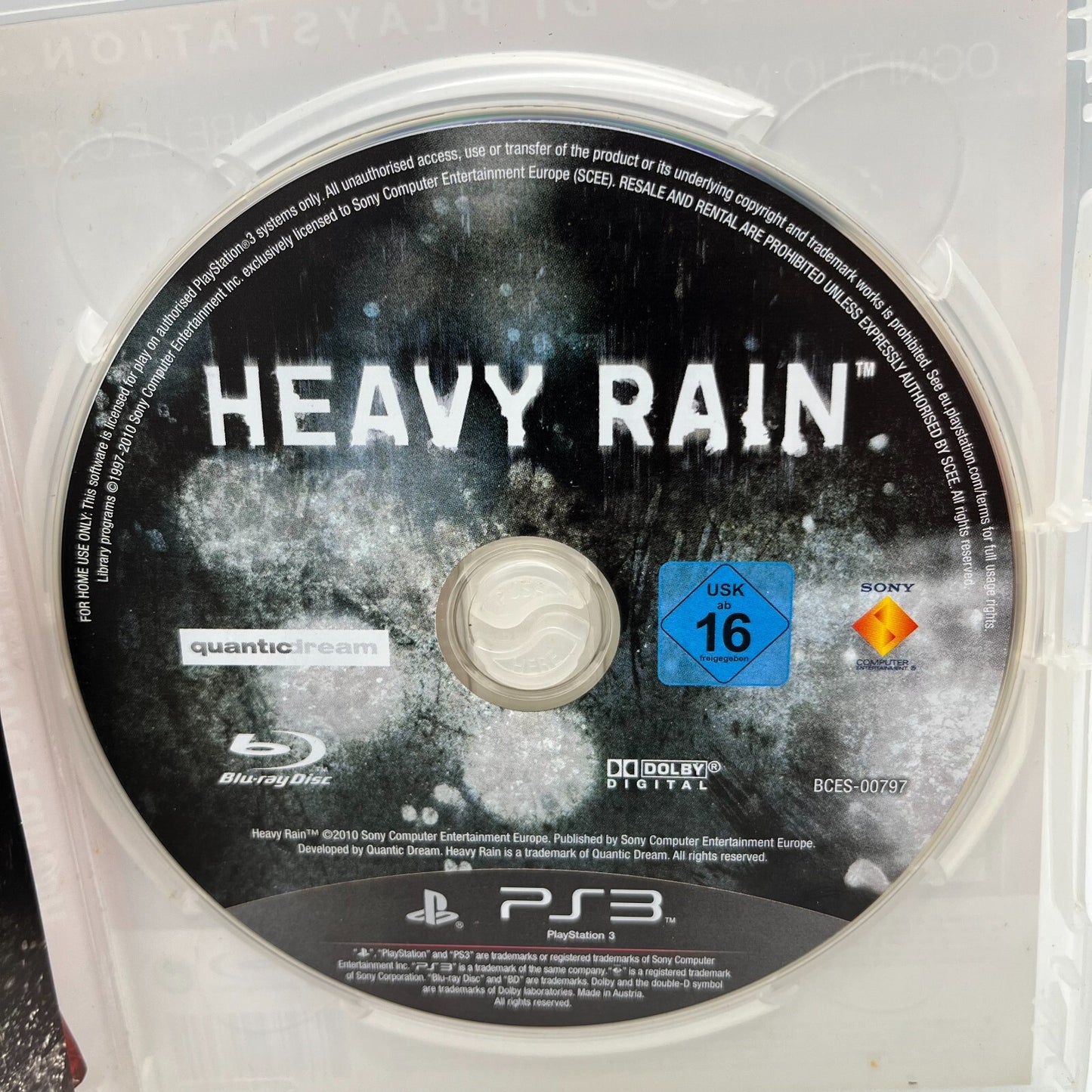 Heavy Rain PS3 Italiano Completo con Manuale PAL Sony PlayStation 3 PS Move Ed.