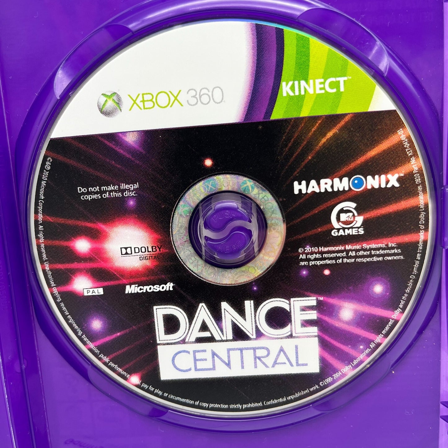Dance Central Xbox 360 Kinect Italiano PAL senza manuale Harmonix Microsoft BUON
