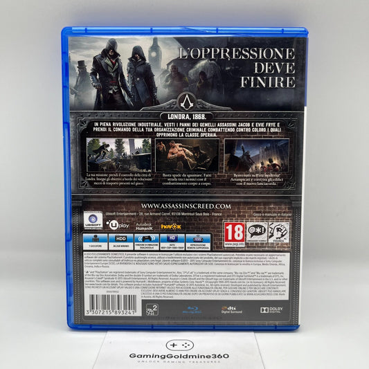Assassin's Creed Syndicate PS4 Italiano Completo Ubisoft Sony PlayStation 4
