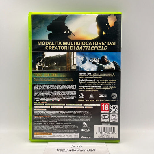 Medal Of Honor Xbox 360 Italiano Completo Manuale Dice EA Microsoft COME NUOVO