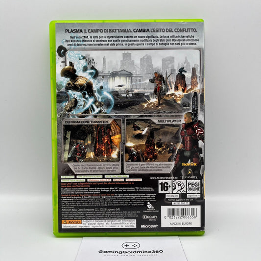 Fracture Xbox 360 Italiano Completo con Manuale Lucasarts Microsoft RARO! OTTIMO