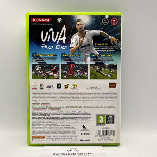 PES 2013 Xbox 360 Italiano Completo Pro Evolution Soccer Microsoft Gioco Calcio