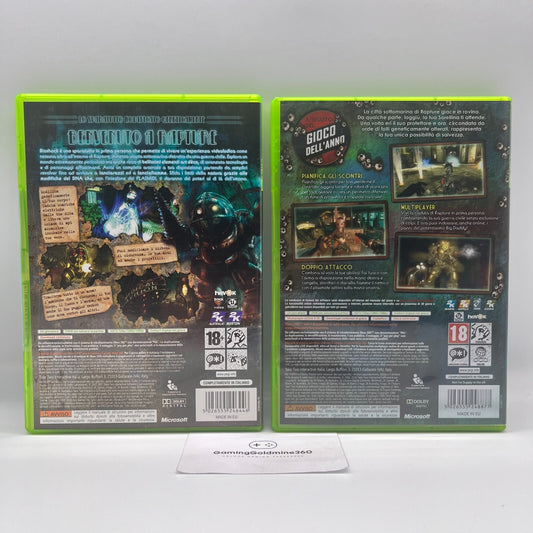 BioShock + BioShock 2 Xbox 360 ITALIANO Completi con Manuale COME NUOVI 2K Games