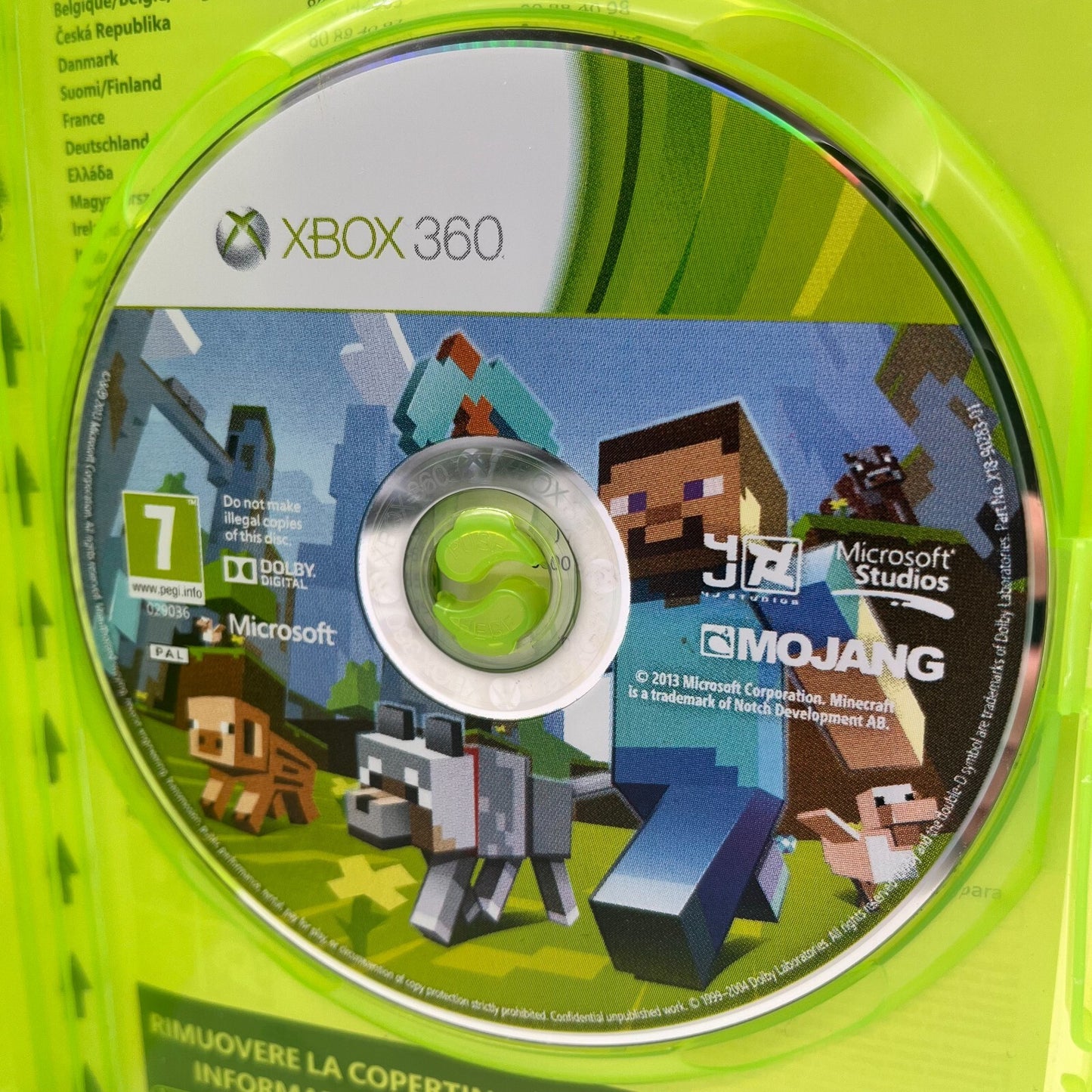 MINECRAFT Xbox 360 Edition Italiano Completo PAL Mojang Microsoft Xbox360 OTTIMO