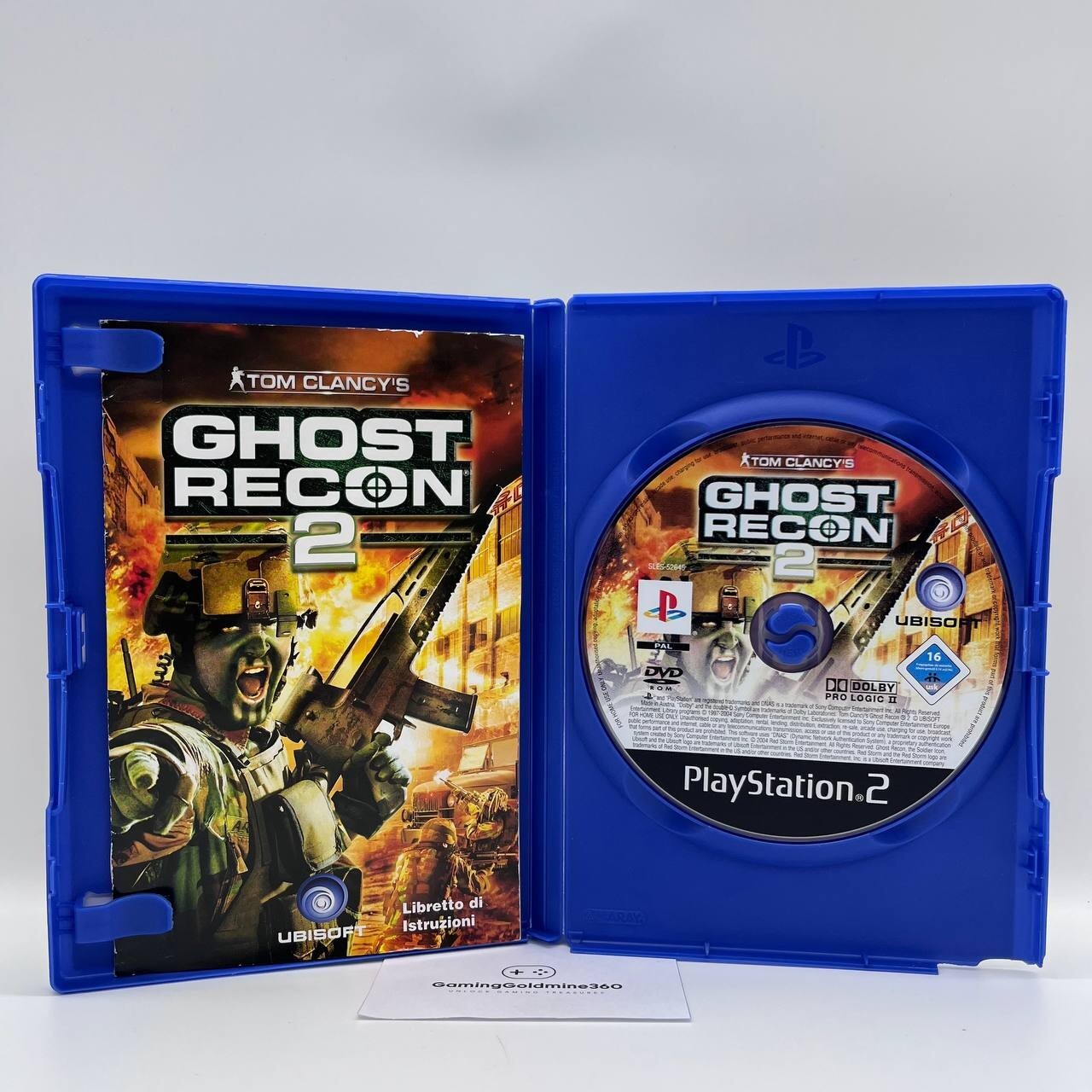 Tom Clancy's: Splinter Cell, Pandora Tomorrow, Ghost Recon 2 PS2 PAL ITA Ubisoft