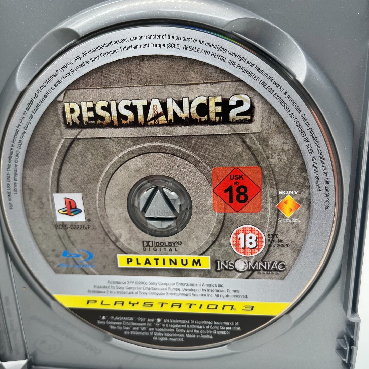 RESISTANCE Fall of Man + 2 PS3 Italiano Completo PAL Sony PlayStation 3 Platinum