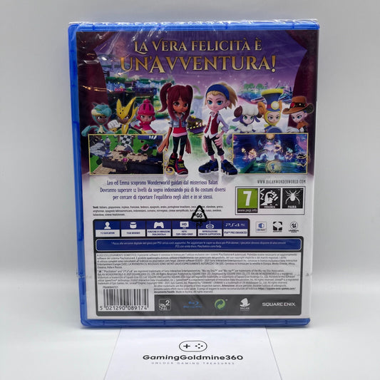 Balan Wonderworld PS4 Italiano NUOVO SIGILLATO Square Enix Sony PlayStation 4