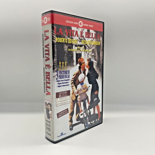 VHS La Vita è Bella 🎬 Roberto Benigni 1997 Ita Cecchi Gori Home Video