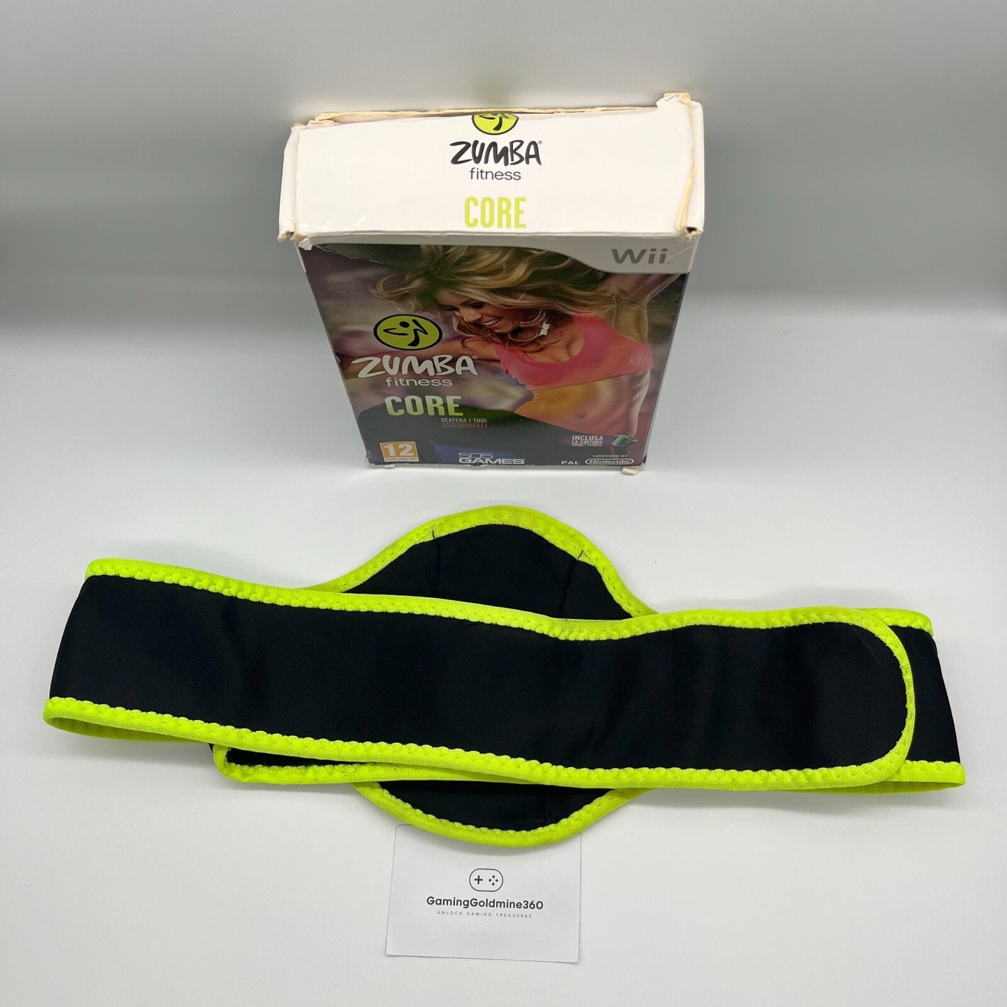 ZUMBA Fitness Core Nintendo Wii Italiano Completo con CINTURA, Scatola e Manuale