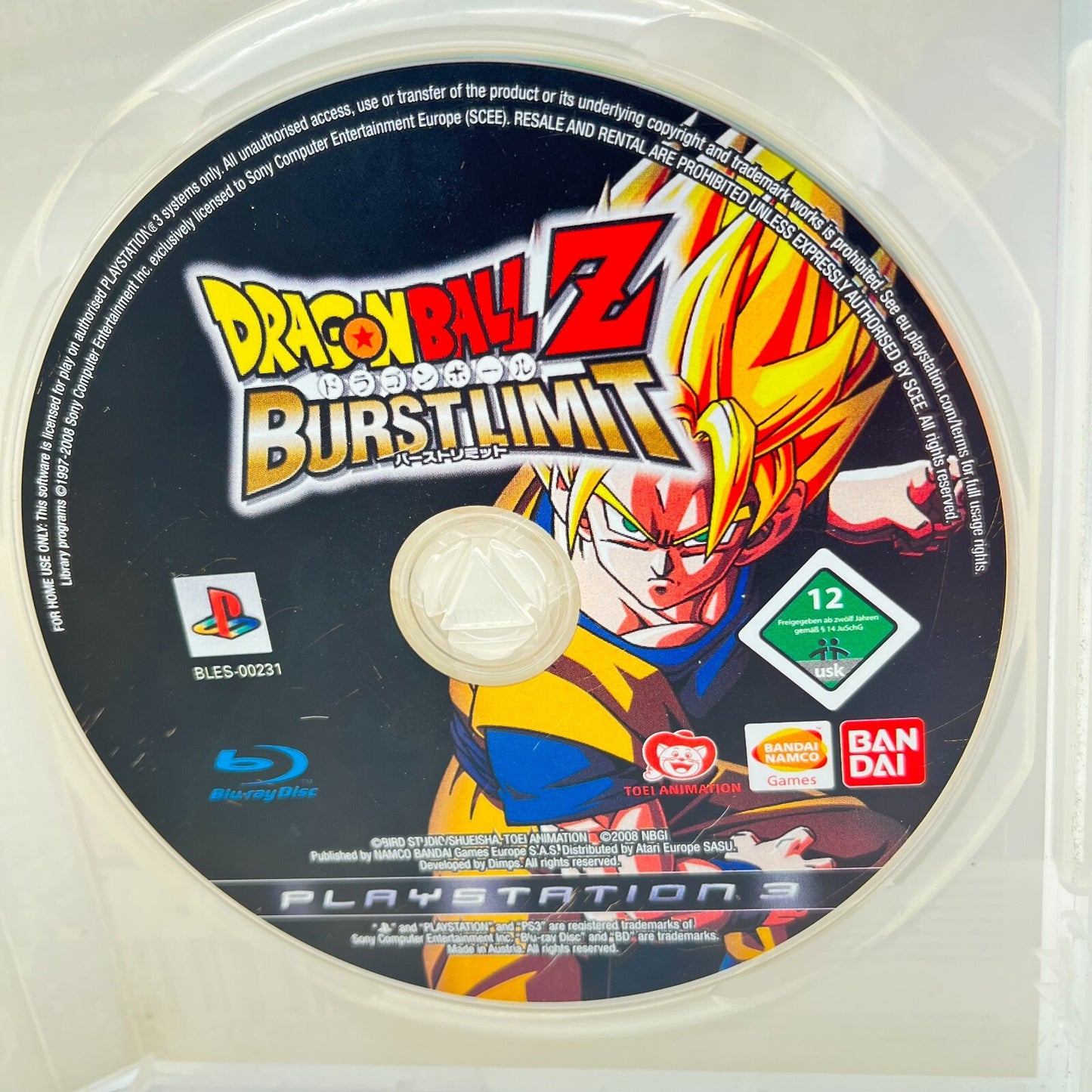 DRAGONBALL Z BURST LIMIT PS3 Italiano PAL Bandai Sony Playstation 3 OTTIMO Gioco