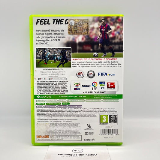 FIFA 15 2015 Xbox 360 Italiano Completo+Manuale PAL Video Gioco Calcio Football