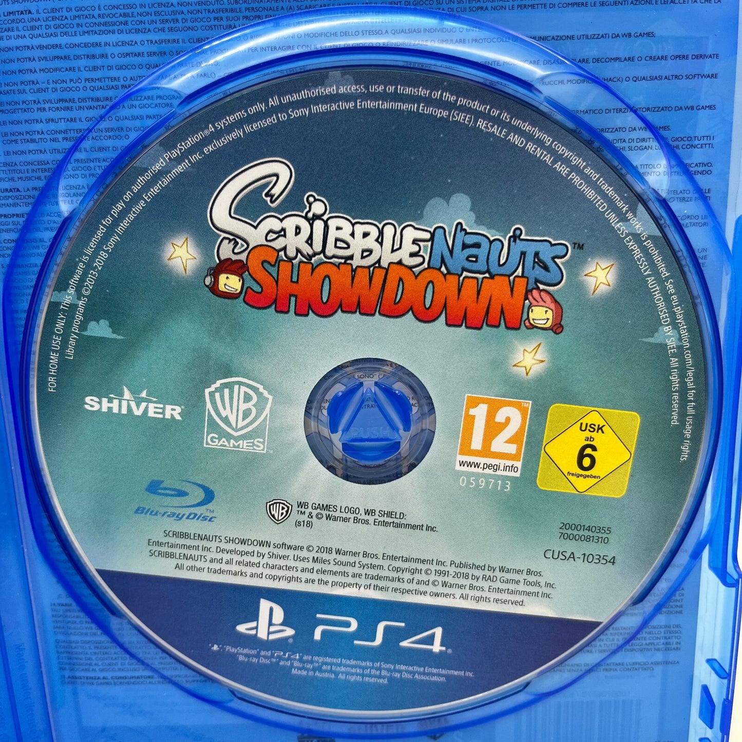 ScribbleNauts Showdown PS4 Italiano Warner Bros Sony PlayStation 4 Ottime Condiz