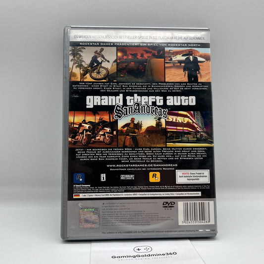 GTA San Andreas PS2 Grand Theft Auto PlayStation 2 Completo PAL Multilingua