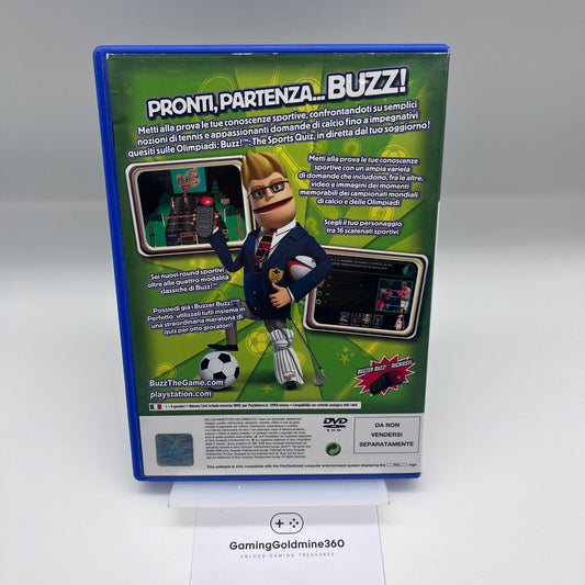Buzz! The Sports Quiz Playstation 2 PAL Italiano COMPLETO con Manuale Sony PS2