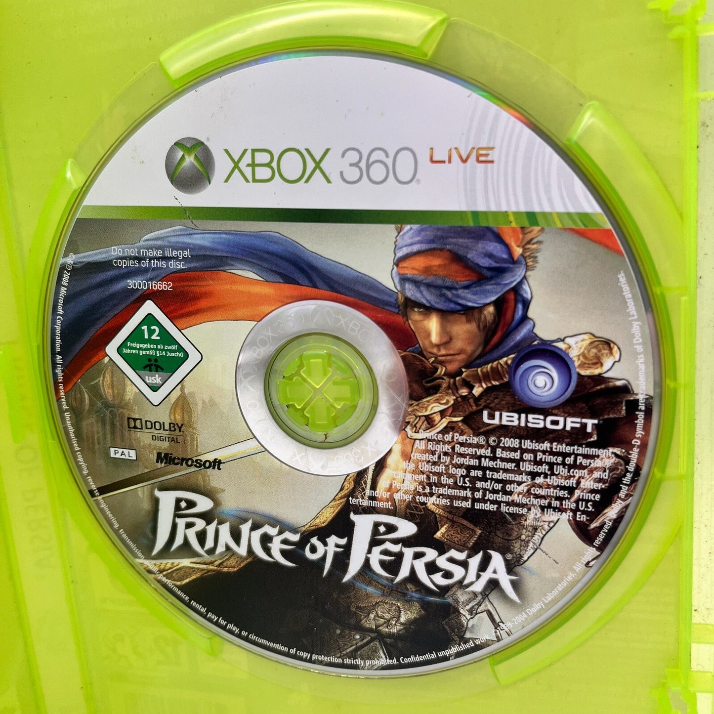 Prince of Persia Xbox 360 Italiano PAL senza manuale Ubisoft Microsoft