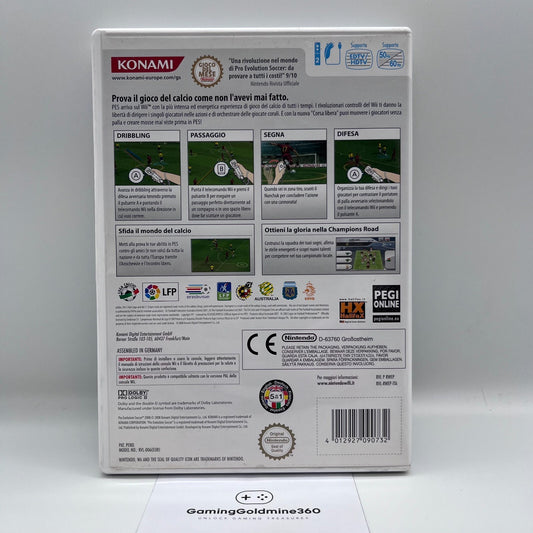PES 2008 Nintendo Wii Italiano PAL Completo con Manuale Pro Evolution Soccer