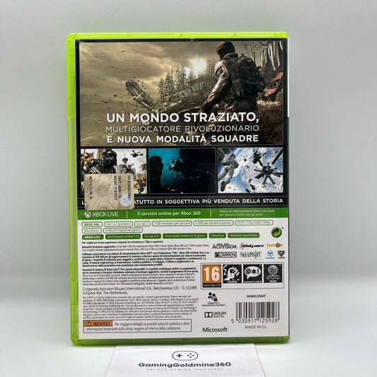 Call of Duty Ghosts Xbox 360 Italiano Completo con Manuale PAL Activision OTTIMO