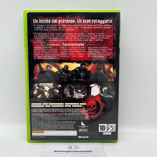 Gears of War Xbox 360 Italiano Completo con Manuale PAL Epic Microsoft ComeNuovo