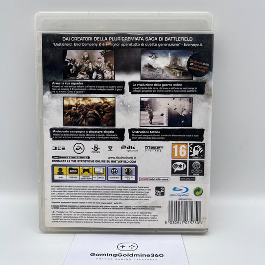 BATTLEFIELD Bad Company 2 PS3 Italiano Completo PAL EA Sony PlayStation 3 OTTIMO