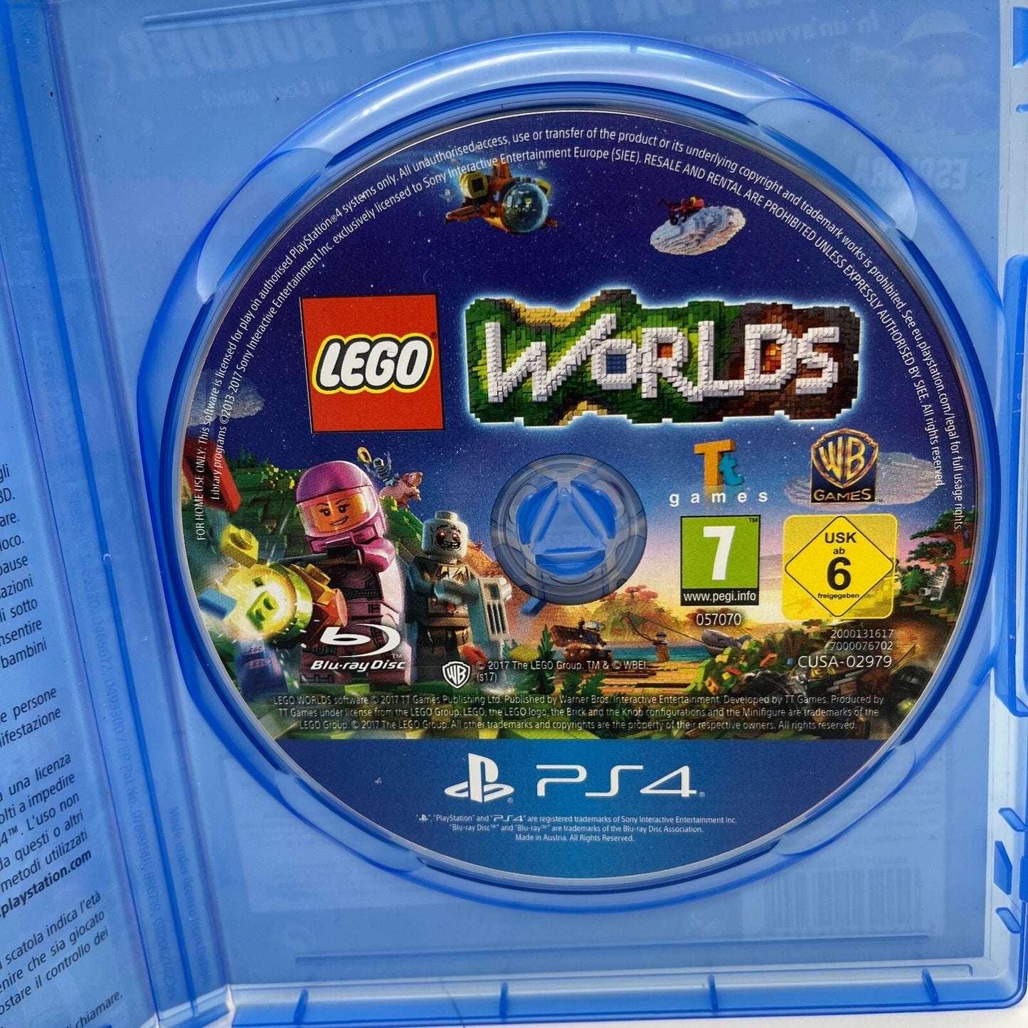 Lego Worlds PS4 Italiano Completo WarnerBros Sony PlayStation 4 COME NUOVO