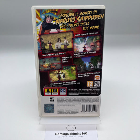 NARUTO SHIPPUDEN Legends: Akatsuki Rising PSP PAL Italiano NO Manual Bandai Sony