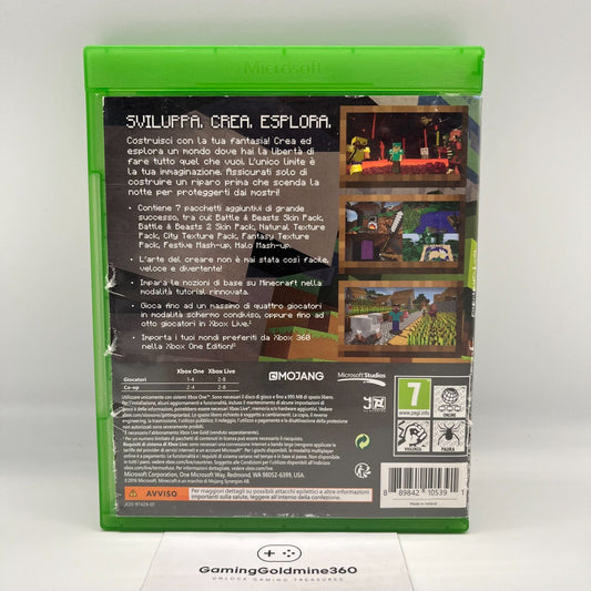 MINECRAFT Xbox One Edition Include il Pacchetto Preferiti Italiano Mojang OTTIMO