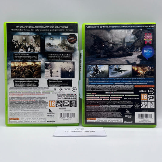 BATTLEFIELD Bad Company 2 + 3 Xbox 360 Italiano Completi EA Microsoft Xbox360