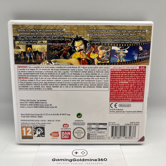 One Piece Unlimited Cruise SP 2 Nintendo 3DS Italiano Completo con Manuale 2DS