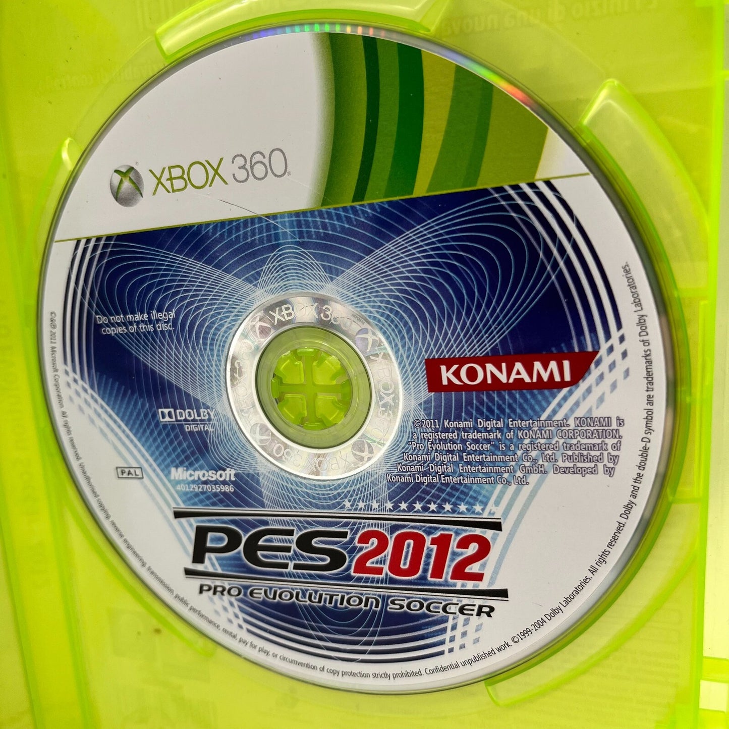 PES 2012 Pro Evolution Soccer XBOX 360 Italiano Completo Manuale EA Microsoft
